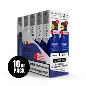 10 x ELFBAR 600 Blue...